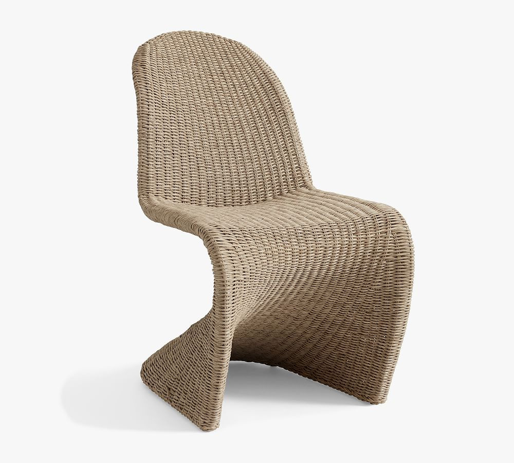 Encinitas Wicker Outdoor Dining Chair | Pottery Barn (US)