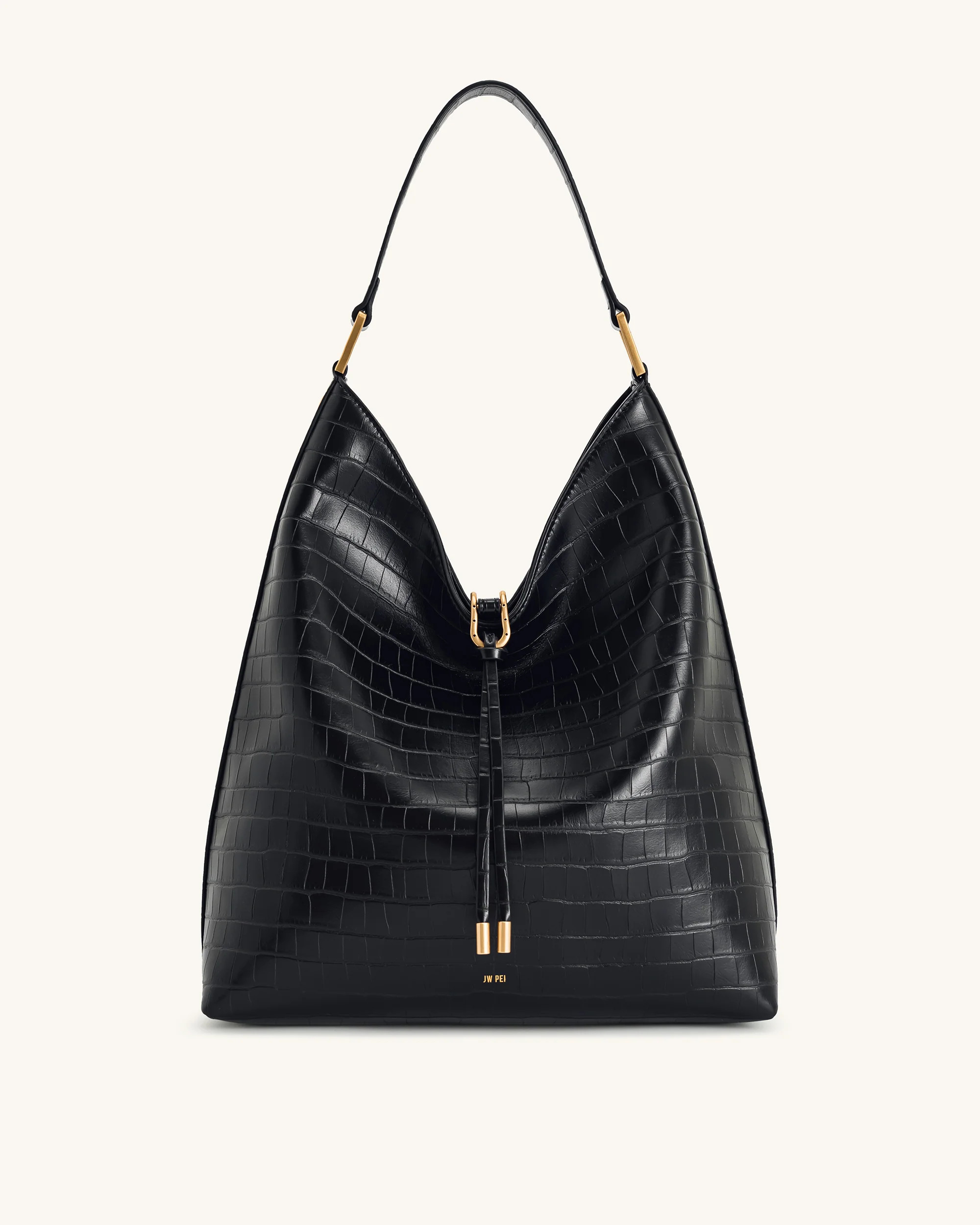 Aria Shoulder Bag - Black Croc | JW PEI US