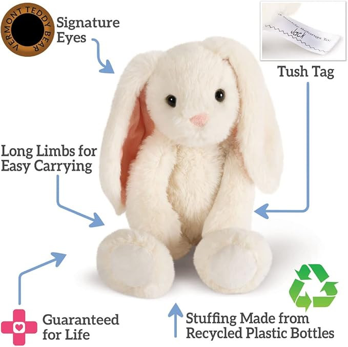 Vermont Teddy Bear Bunny Plush 12 Inch | Buddy Collection Easter Bunny Stuffed Animal Plushies | ... | Amazon (US)
