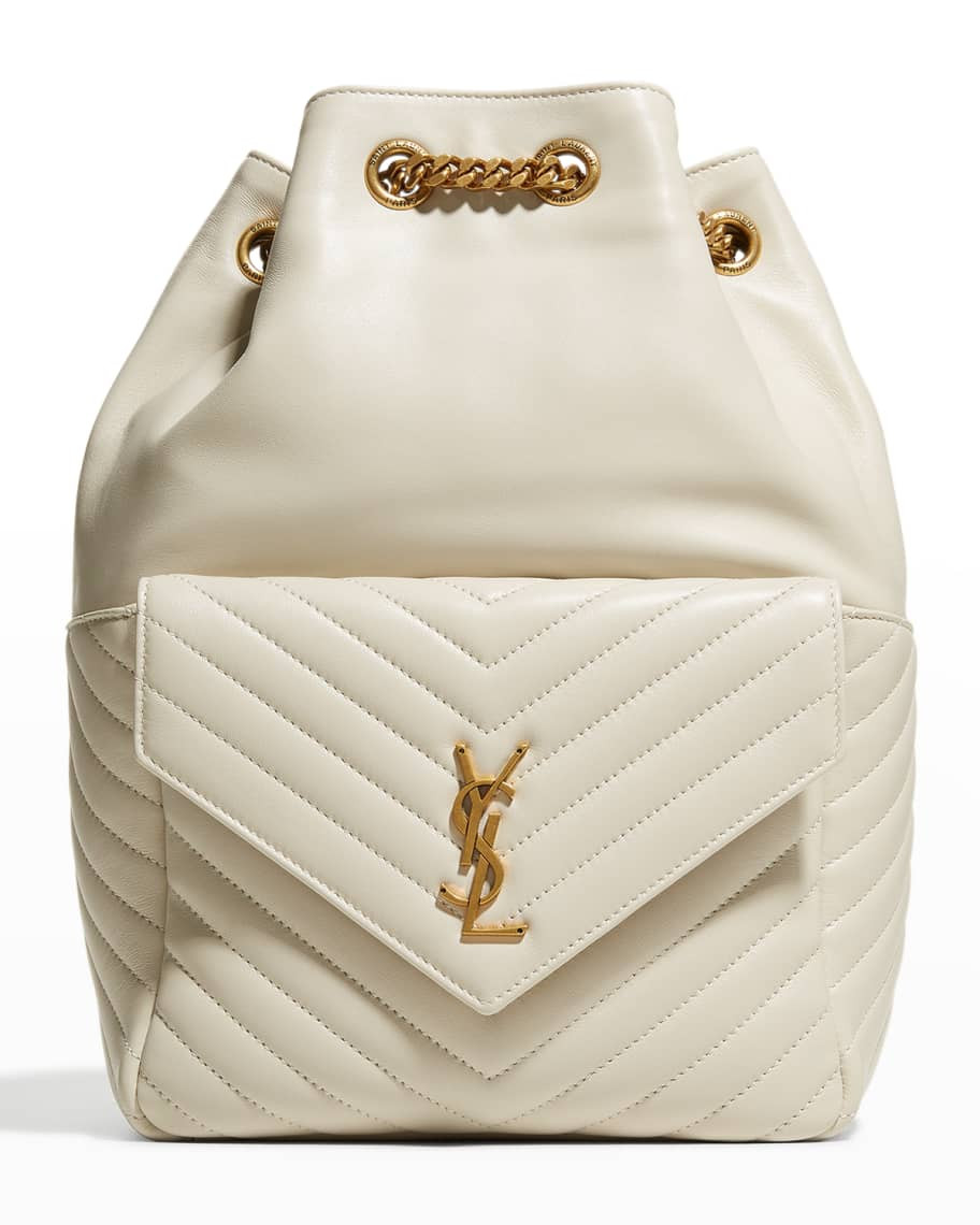 Saint Laurent Quilted Lambskin YSL Backpack Bag | Neiman Marcus