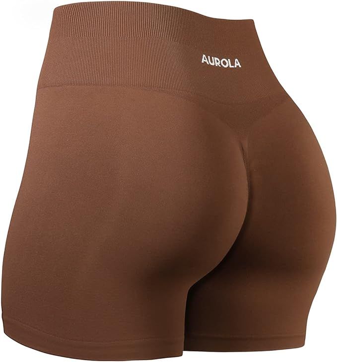 AUROLA Dream Collection Workout Shorts for Women Scrunch Seamless Soft High Waist Gym Shorts | Amazon (US)