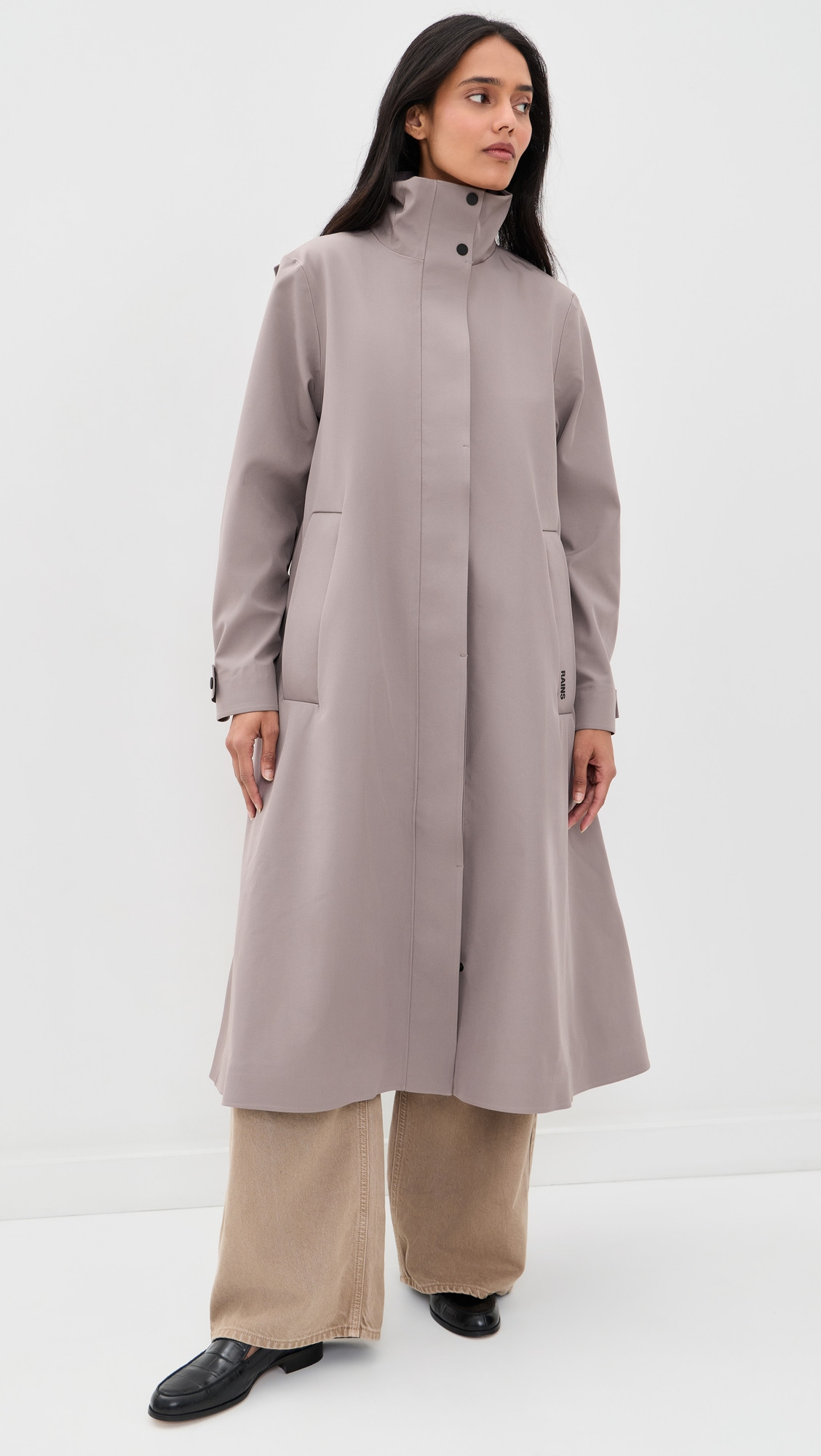 Rains Suva Softshell A-Line Jacket Cinder XL | Shopbop