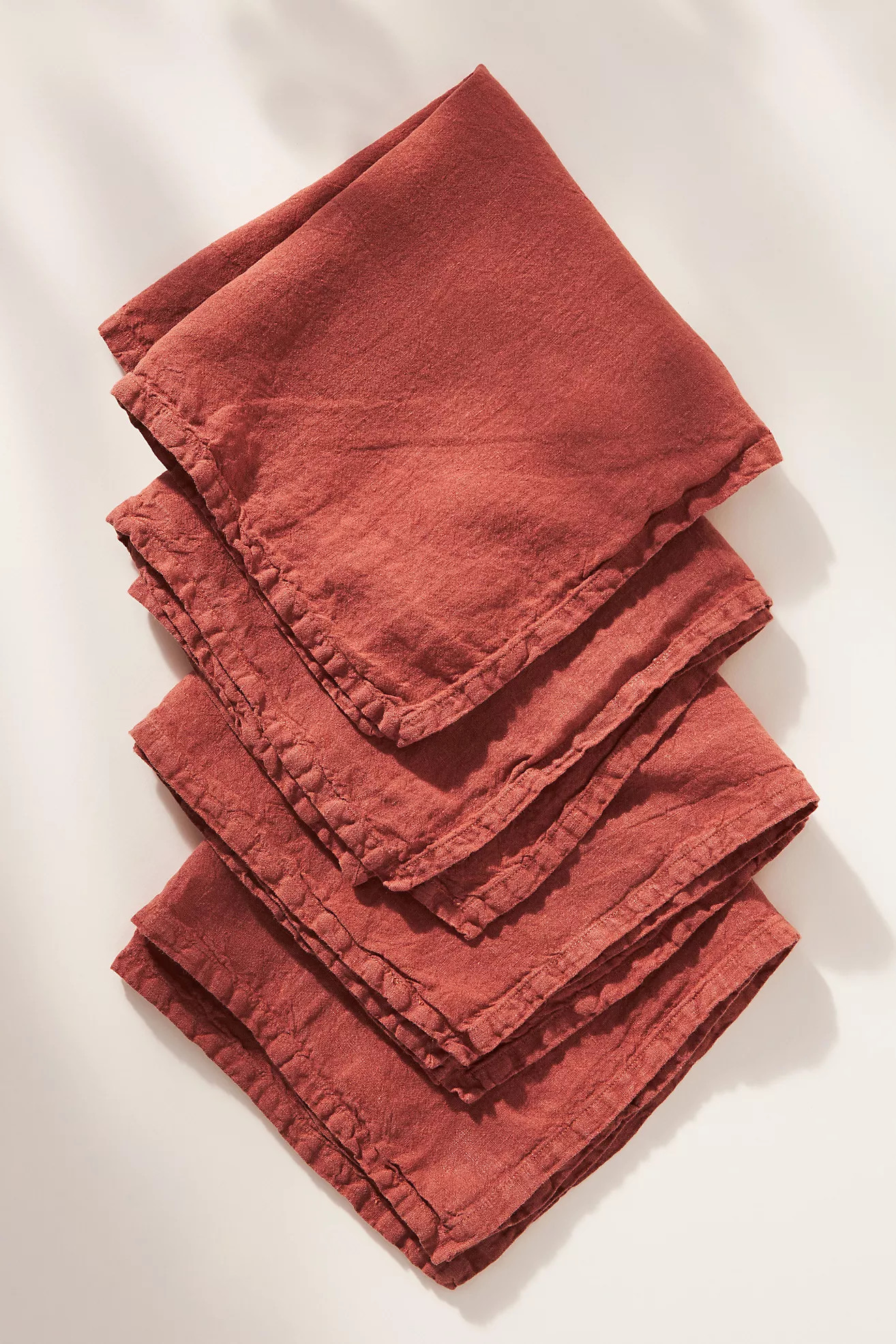Edison Portuguese Linen Napkins, Set of 4 | Anthropologie (US)