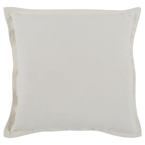 Shea Modern Classic White Linen Throw Pillow - 22x22 | Kathy Kuo Home