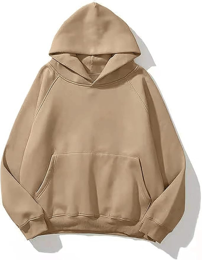 SAFRISIOR Oversized Hoodies for Women and Men Couples Fleece Basic Solid Hooded Sweatshirt Pullov... | Amazon (US)