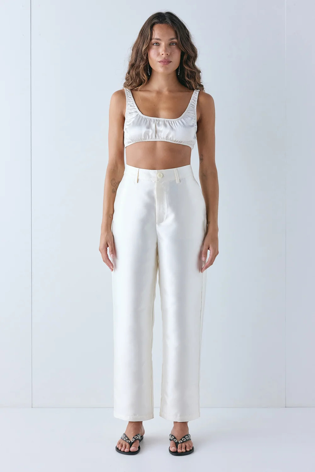 Fairfax Trousers Cream | VRG Grl