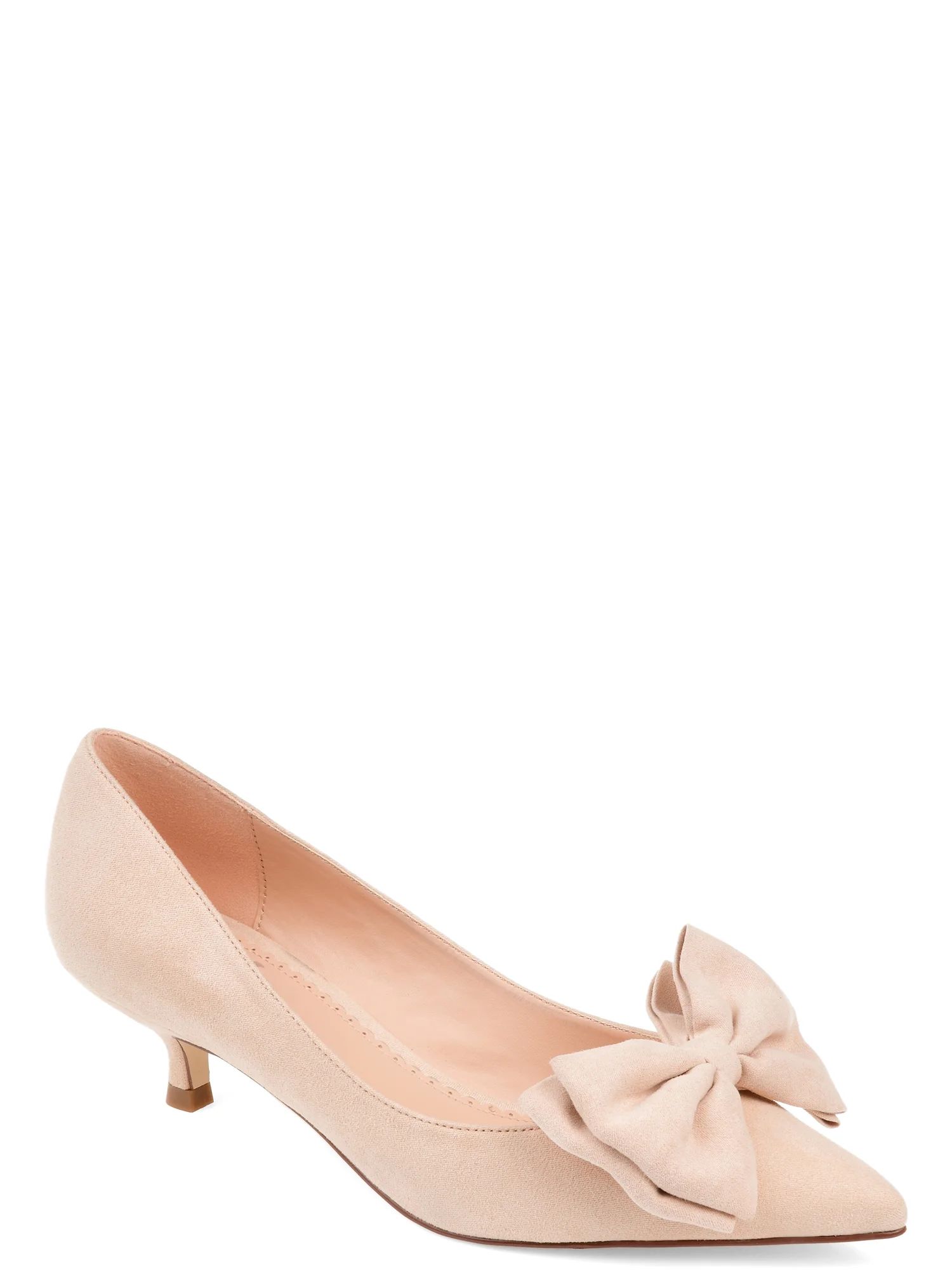 Brinley Co. Pointed Toe Bow Pump (Women's) - Walmart.com | Walmart (US)