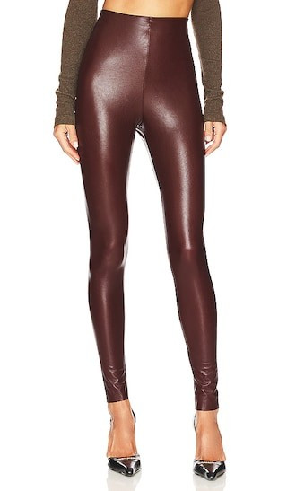 Commando Faux Leather Legging in Wine. - size S | Revolve Clothing (Global)