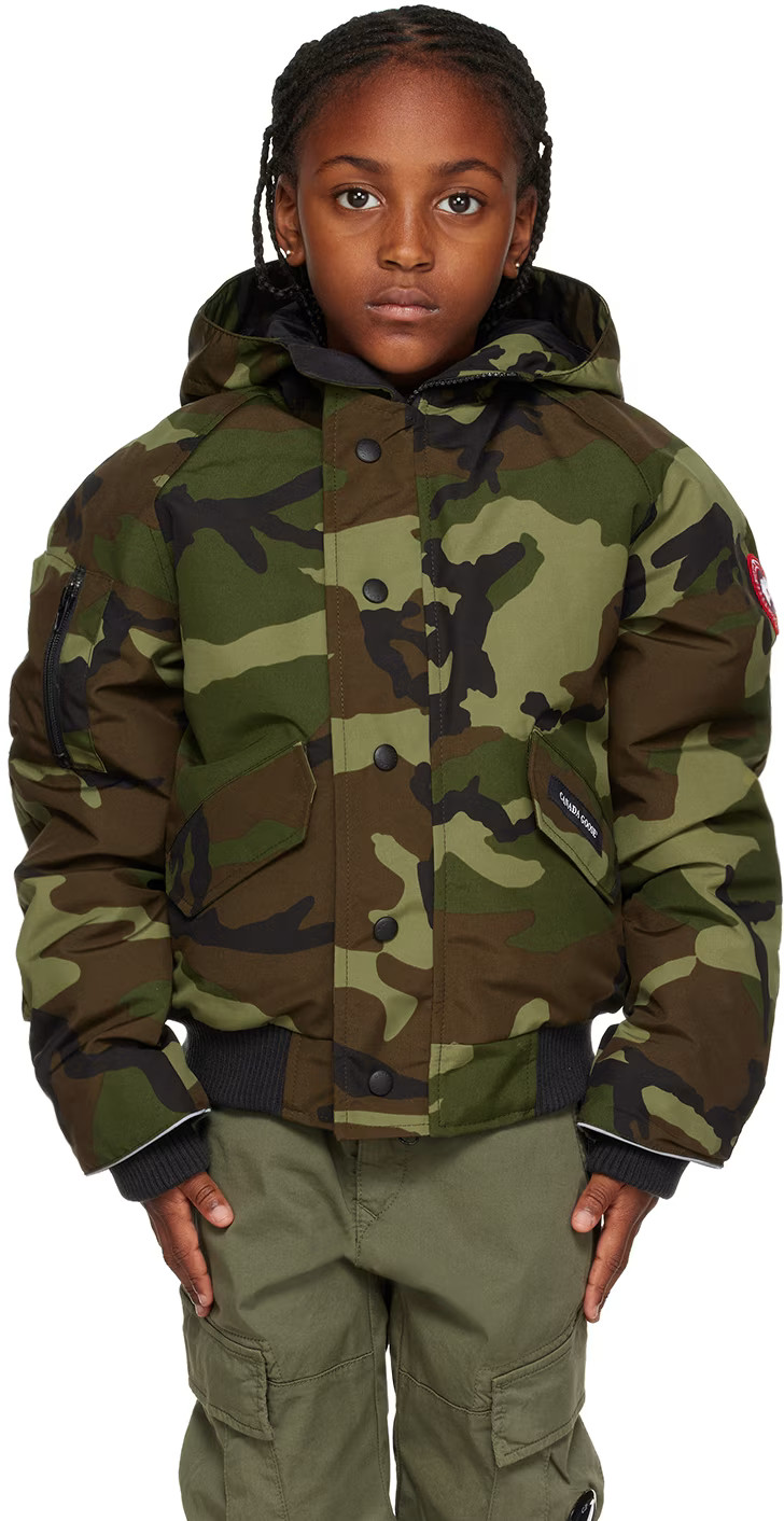 Kids Khaki Down Bomber Jacket | SSENSE