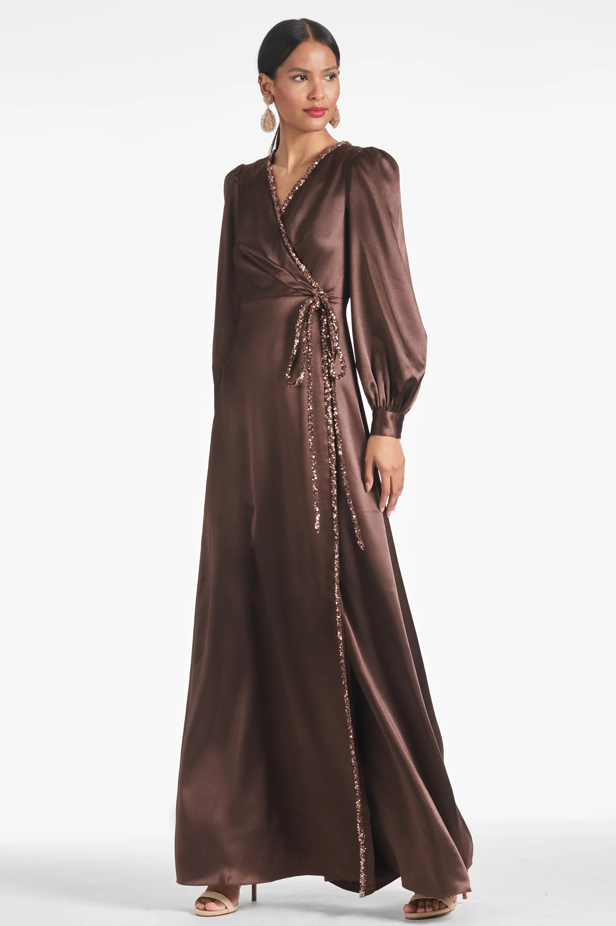 Dorthea Gown - Espresso | Sachin and Babi