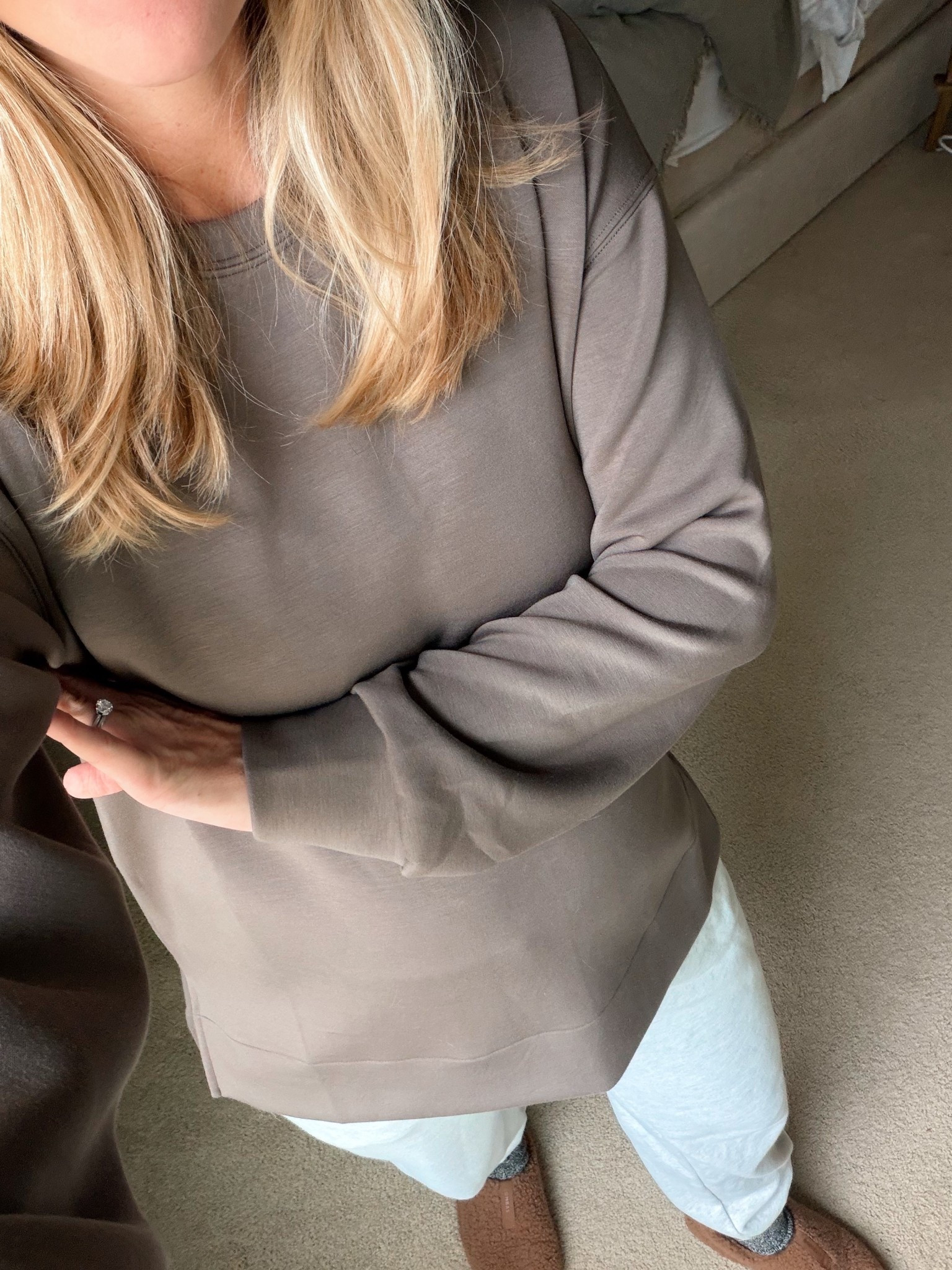 cozy sweatpants - spanx air essentials - air essentials tunic 

#LTKgrwm #LTKootd #LTKdayinmylife
