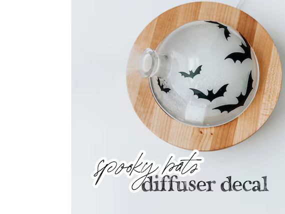 Bat Diffuser Decal, Halloween Decal, Halloween Bats Diffuser Decal, Halloween Diffuser Decal, Dif... | Etsy (US)
