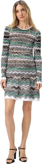 Mini Dress In English Rib Knit With Flame Pattern | Nordstrom