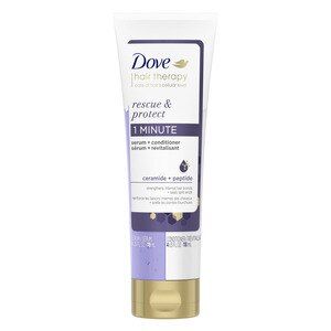 Dove Hair Therapy Rescue & Protect Serum + Conditioner for Split Ends and Damaged Hair, 8 OZ | CVS