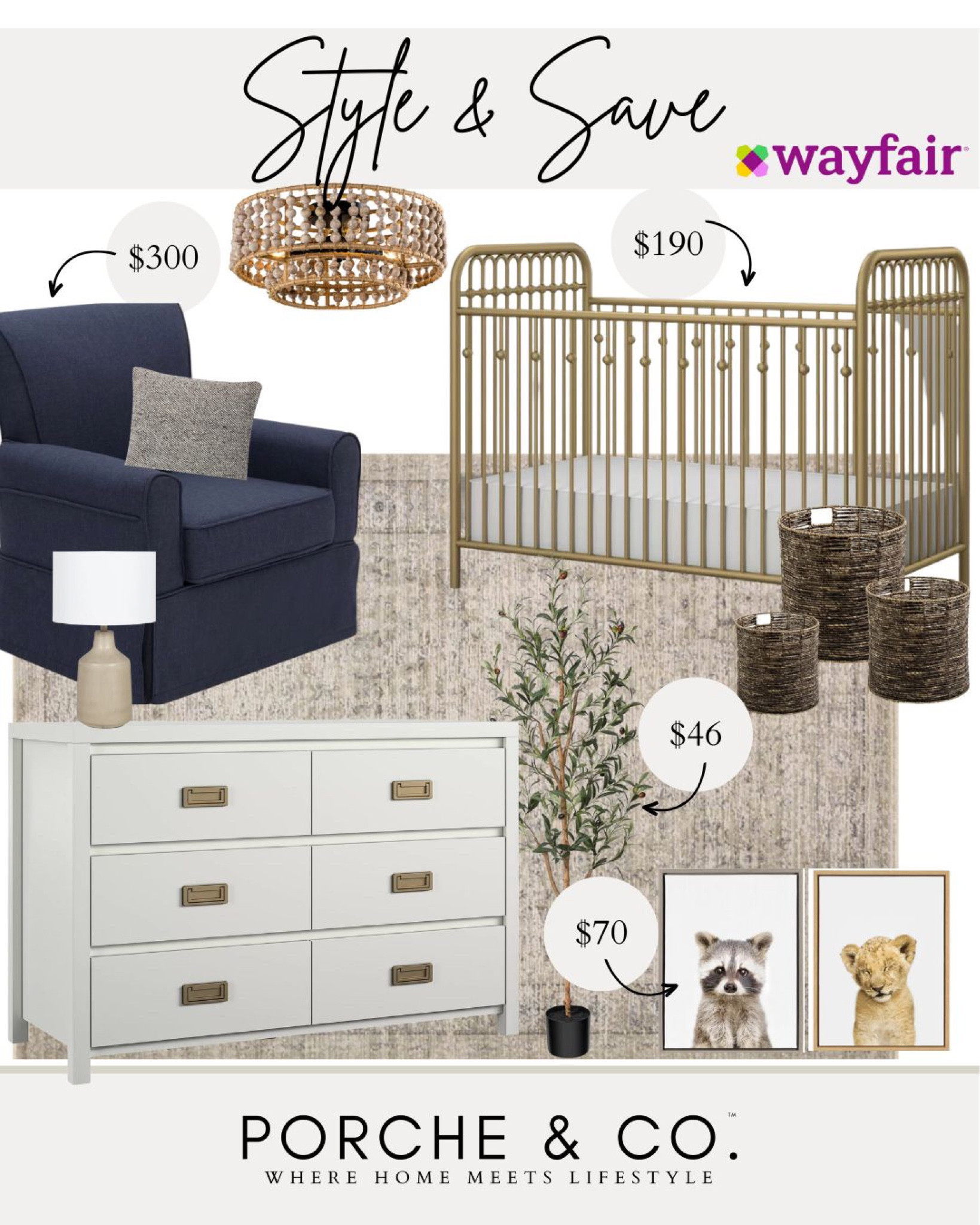 Style and save, nursery decor, Wayfair nursery, nursery styling 
#visionboard #moodboard #porcheandco

#LTKFind #LTKbaby #LTKstyletip