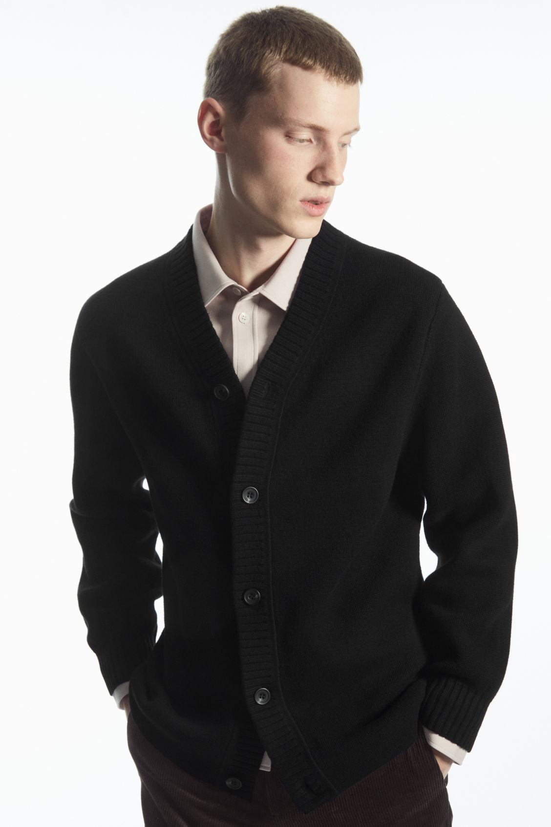 V-NECK WOOL-BLEND CARDIGAN | COS UK