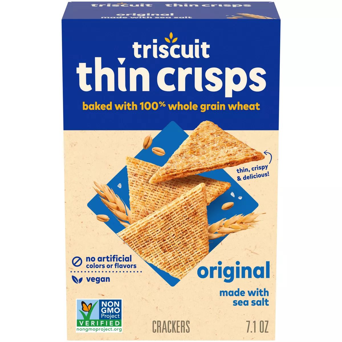 Triscuit Thin Crisps Whole Grain Wheat Vegan Crackers - 7.1oz | Target