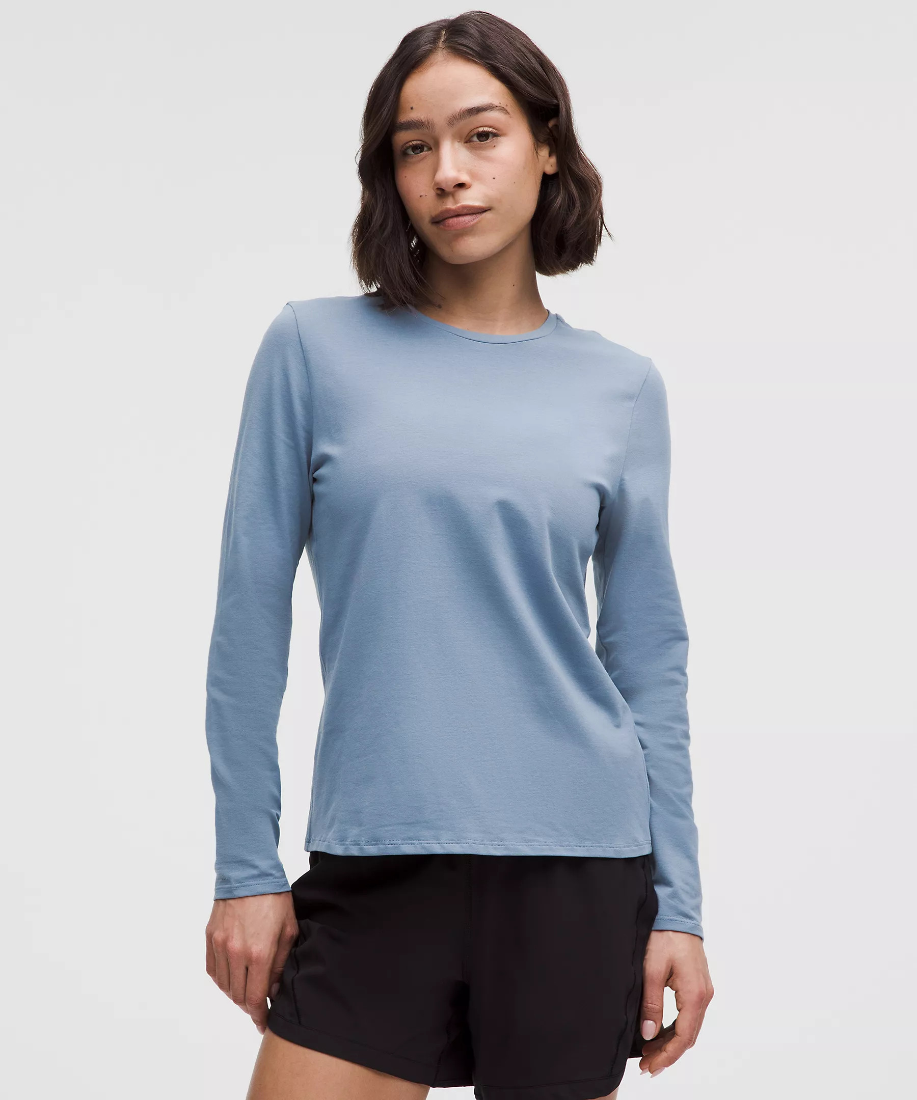 Organic Cotton Crewneck Long-Sleeve Shirt | Lululemon (US)