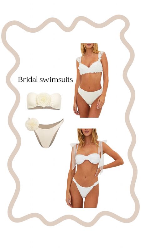 bridal swimsuits perfect for a bachelorette or summer bride era 🤍🤍🤍

#LTKwedding #LTKstyletip #LTKswim