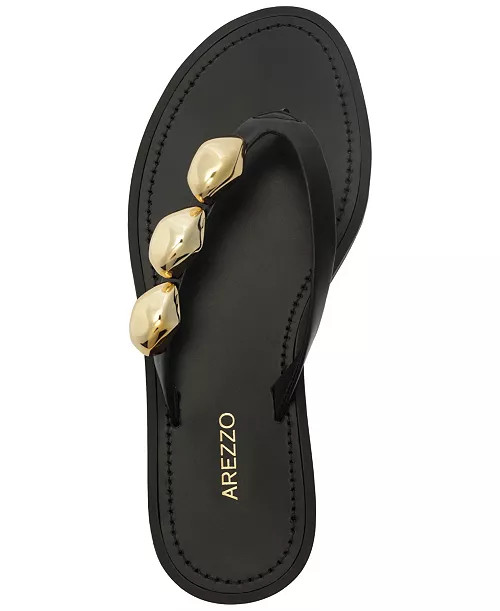 Arezzo Women's Sunny Round Toe Flat Sandals - Macy's | Macy's
