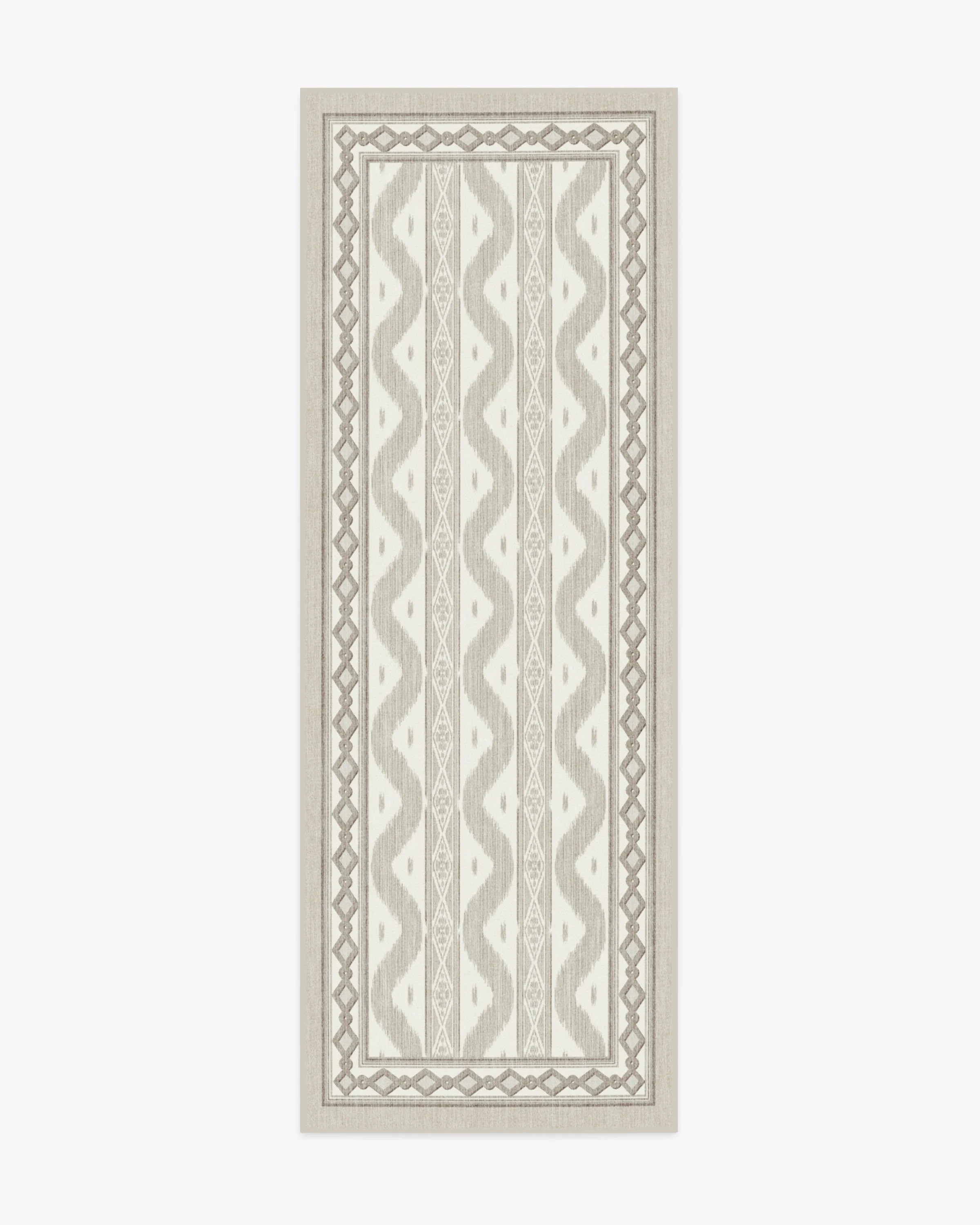 Ava Ikat Beige Flatwoven Rug | Ruggable