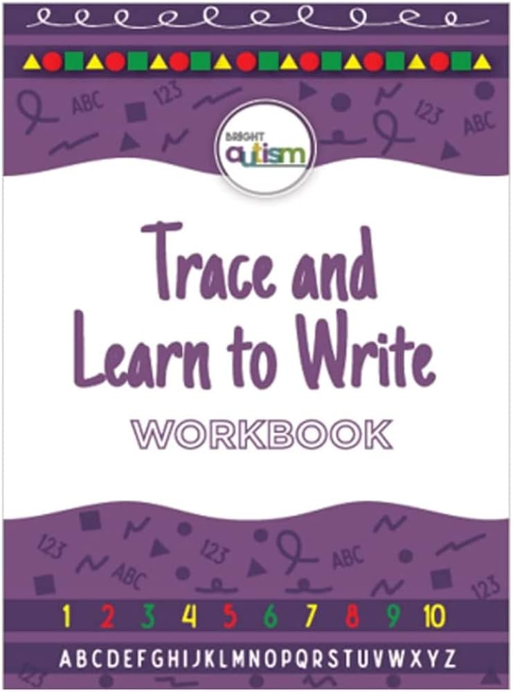 Bright Autism Trace & Learn to Write Workbook – Fun Tracing Practice for Lines, Shapes, Numbers... | Amazon (US)