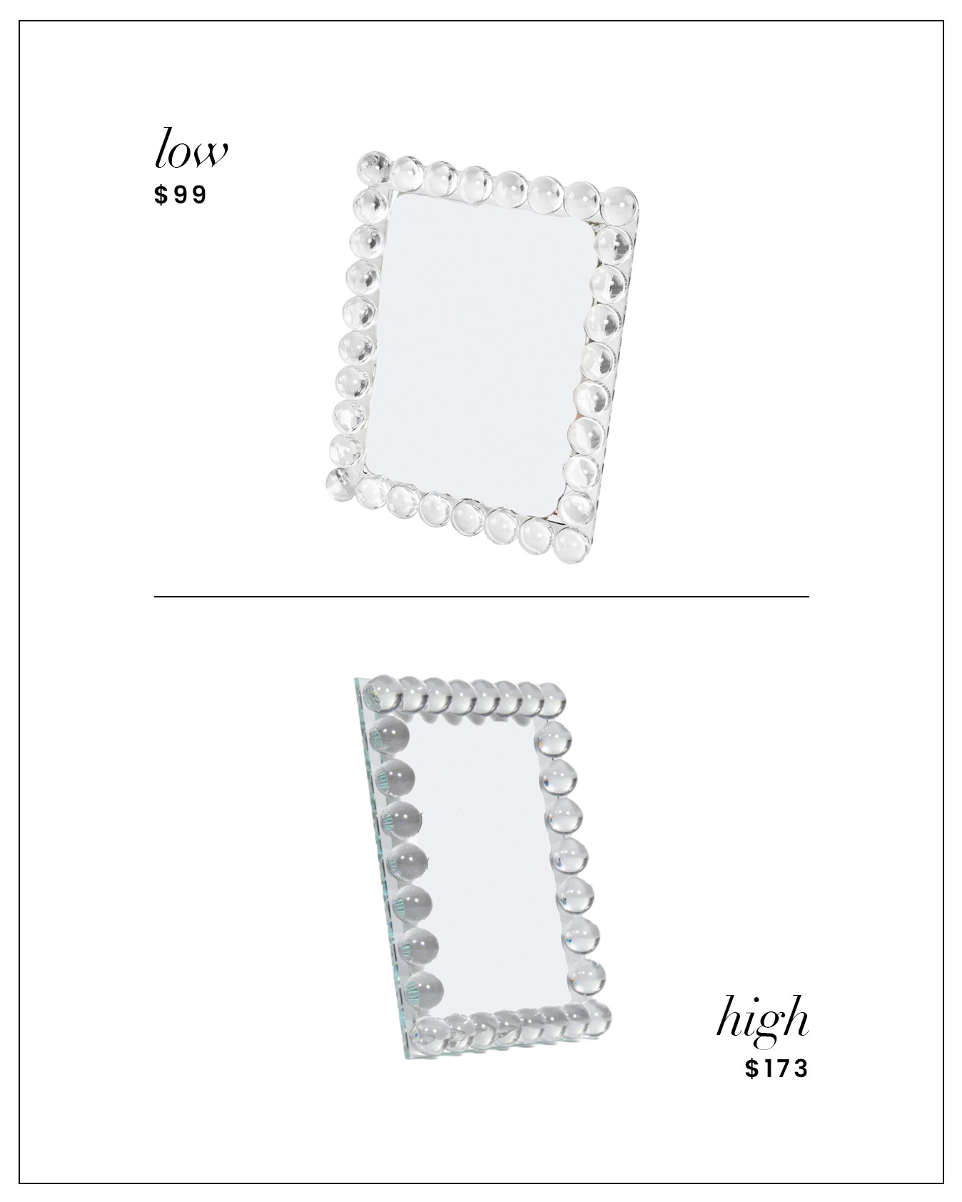 High / Low : Crystal Frame 

 #LTKHome #LTKFindsUnder100