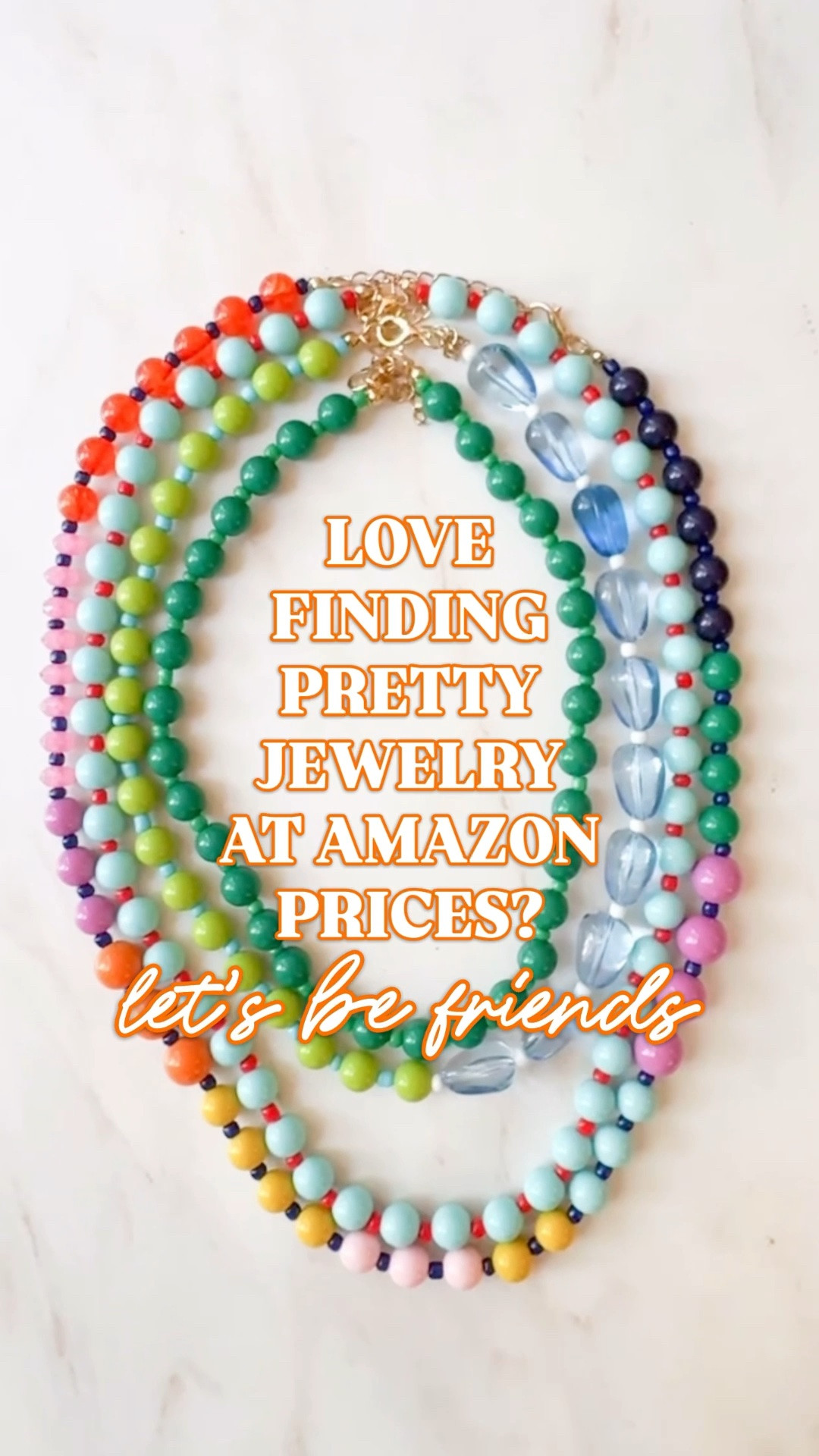 Amazon colorful jewelry | beaded necklaces | statement necklace | summer jewelry | BaubleBar inspired

Fun colorful jewelry at Amazon prices is my favorite kind of outfit math.

This edit is giving way more Anthropologie and BaubleBar energy than Amazon: colorful beaded necklaces, chunky bead necklaces, layered necklace stacks, bright summer jewelry, resort accessories, vacation jewelry, statement necklaces, and the kind of pieces that make a plain dress, white tee, caftan, swimsuit coverup, or simple summer outfit look styled immediately.

This is the jewelry you add when the outfit needs color but not more effort. Blue beads, green beads, orange beads, turquoise, glossy stones, gold details, playful color mixes, and easy layering pieces that make the whole look feel more expensive, more fun, and more intentional.

These are perfect for summer outfits, vacation outfits, beach vacation outfits, resort looks, colorful dresses, white dresses, linen sets, Amazon dresses, Walmart dresses, Target outfits, caftans, swim coverups, brunch outfits, girls trip outfits, and everyday looks that need one bright finishing touch.

The best part is that these are affordable enough to actually build a little jewelry stack instead of choosing one “investment” necklace. Grab the color, layer the beads, add earrings, and suddenly the outfit has personality.

Amazon colorful jewelry, Amazon jewelry finds, Amazon jewelry, colorful jewelry, colorful necklaces, beaded necklace, beaded necklaces, chunky necklace, statement necklace, summer jewelry, vacation jewelry, resort jewelry, beach jewelry, layering necklace, necklace stack, colorful beaded necklace, turquoise necklace, green necklace, blue necklace, orange necklace, Anthro style jewelry, Anthropologie inspired jewelry, BaubleBar inspired jewelry, affordable jewelry, preppy jewelry, resort accessories, summer accessories

#LTKFindsUnder50 #ColorfulJewelry #BaubleBar #AnthroStyle #ColorfulNecklace #BeadedNecklace #ChunkyNecklace #StatementNecklace  #PreppyStyle #LookForLess

#LTKWorkwear #LTKSeasonal #LTKTravel