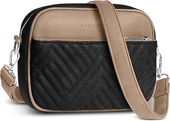 Vantamo Shoulder Bag for Women - Faux Leather Crossbody Bag with Anti Theft RFID Protection & Adj... | Amazon (US)