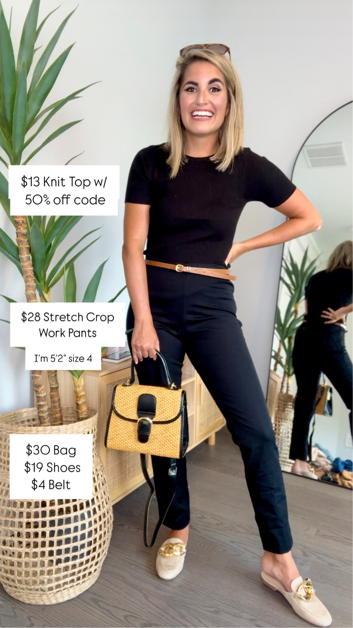 🎯 TARGET X AMAZON HAUL. Pants  $29 & $13 Tops with 50% off CODE👉 HWG2LYYS
Belts just $4 & Bags $25-$30!
5’2” 125lbs wearing size small top size 4 jeans and pants. Size 4 short jean. 
.
Target jeans, Target pants, Target, Target shorts, Target sweater, Target dress, Target work outfit, Jeans, denim, summer denim, jeans shorts, USA crew neck, USA, USA top, 4th of July outfit, Fourth of July outfit, USA top, USA sweatshirt, athletic shorts, crochet top, linen top, crochet dress, white jeans, white wide leg jeans 
Basic top, work outfit, workwear, white jeans, white jeans outfit, black top, ruffle sleeve top, white tee, white tee shirt, 
Vacation outfits, jeans, summer denim, denim, Walmart , Amazon, Jean shorts, shorts, Amazon shorts, flare jeans, mom jeans, workwear, work style, jeans, wide leg jeans, white wide leg jeans 

#LTKSaleAlert #LTKBacktoSchool #LTKWorkwear