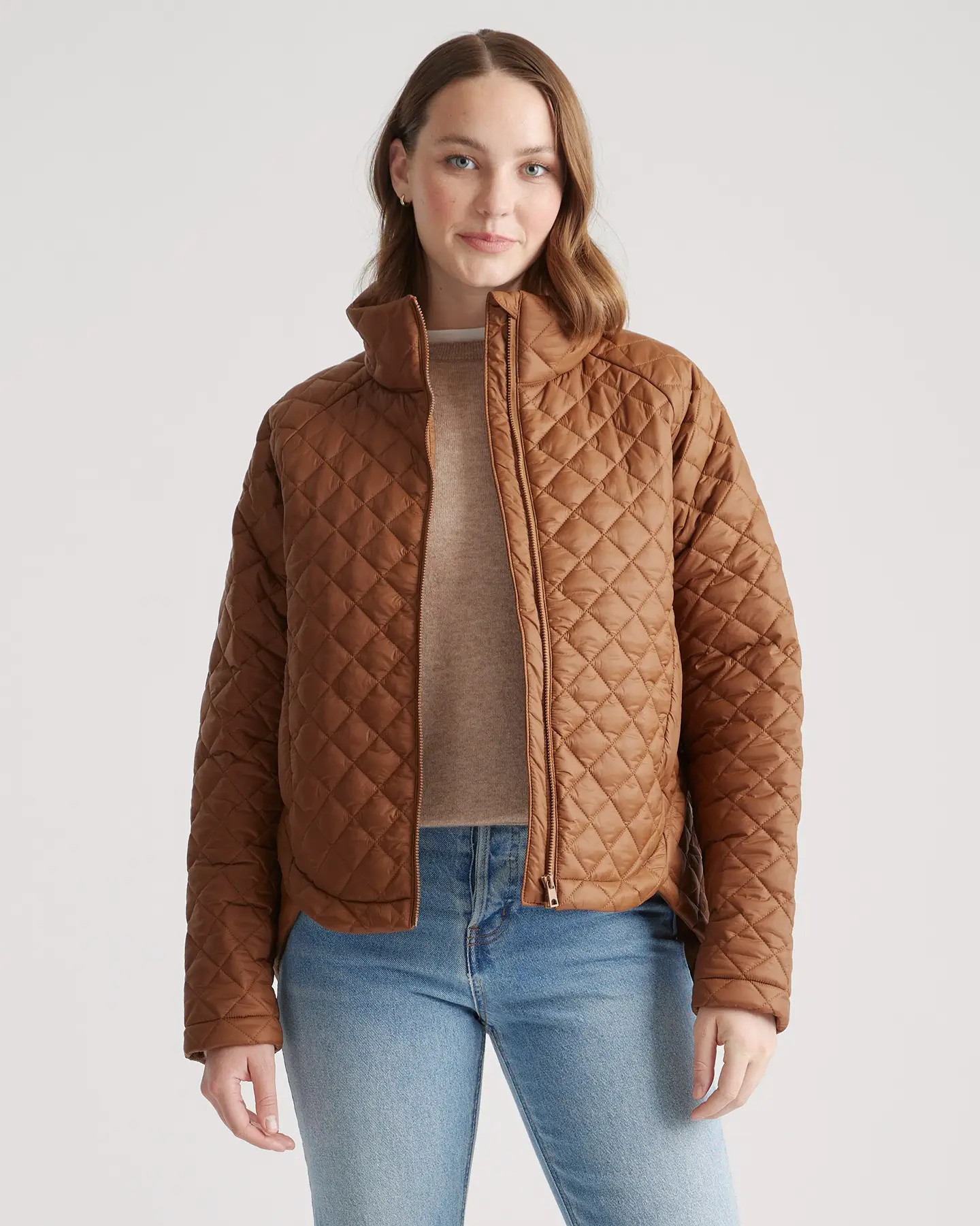 Featherless Quilted Puffer Jacket in Chestnut | Quince