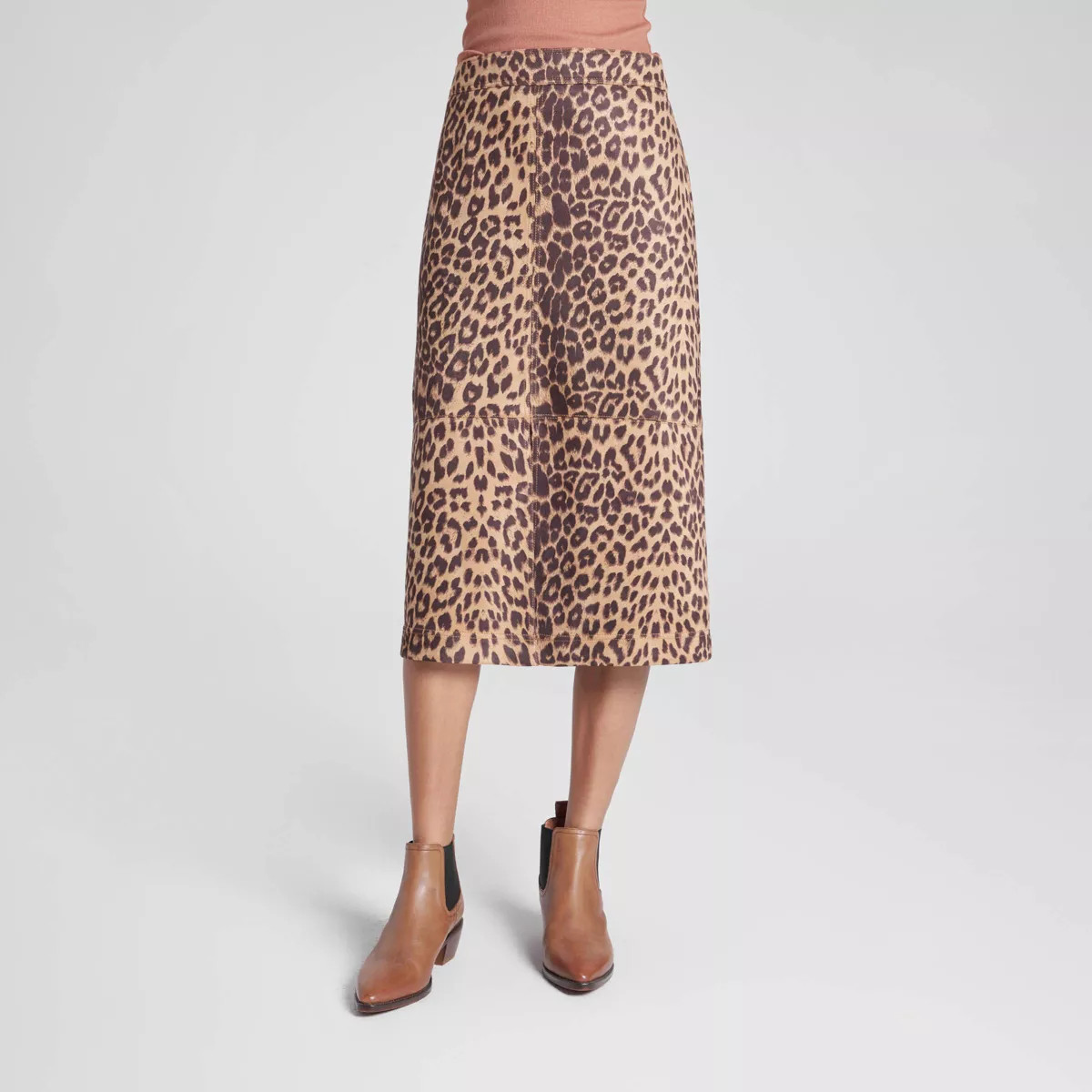 Women's Suede Midi A-Line Skirt - A New Day™ | Target