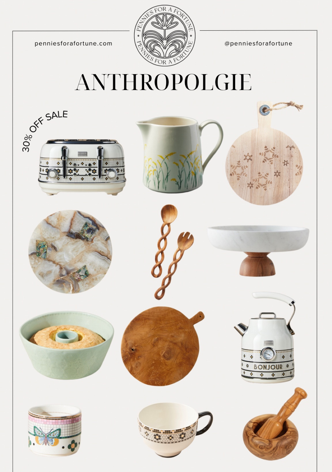 From 11/19-11/20, get 30% off + an extra 40% off sale items at Anthropologie! 

#LTKsalealert #LTKhome #LTKCyberWeek