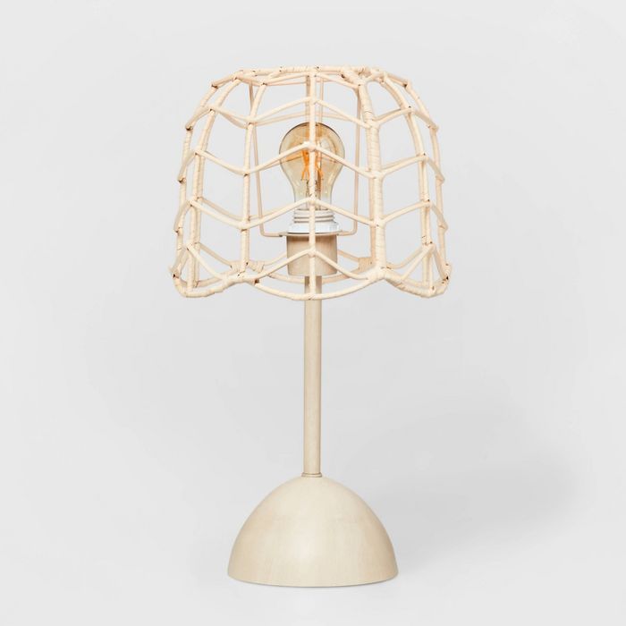 Rattan Table Lamp Natural - Pillowfort™ | Target
