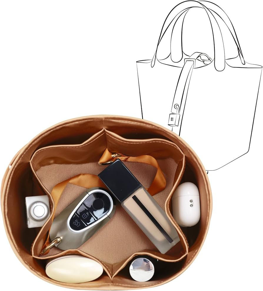 Silky Bag Insert Fit for Hermes Picotin 18/22, Silky Purse Organizer, Lightweight and Silk Touch ... | Amazon (US)
