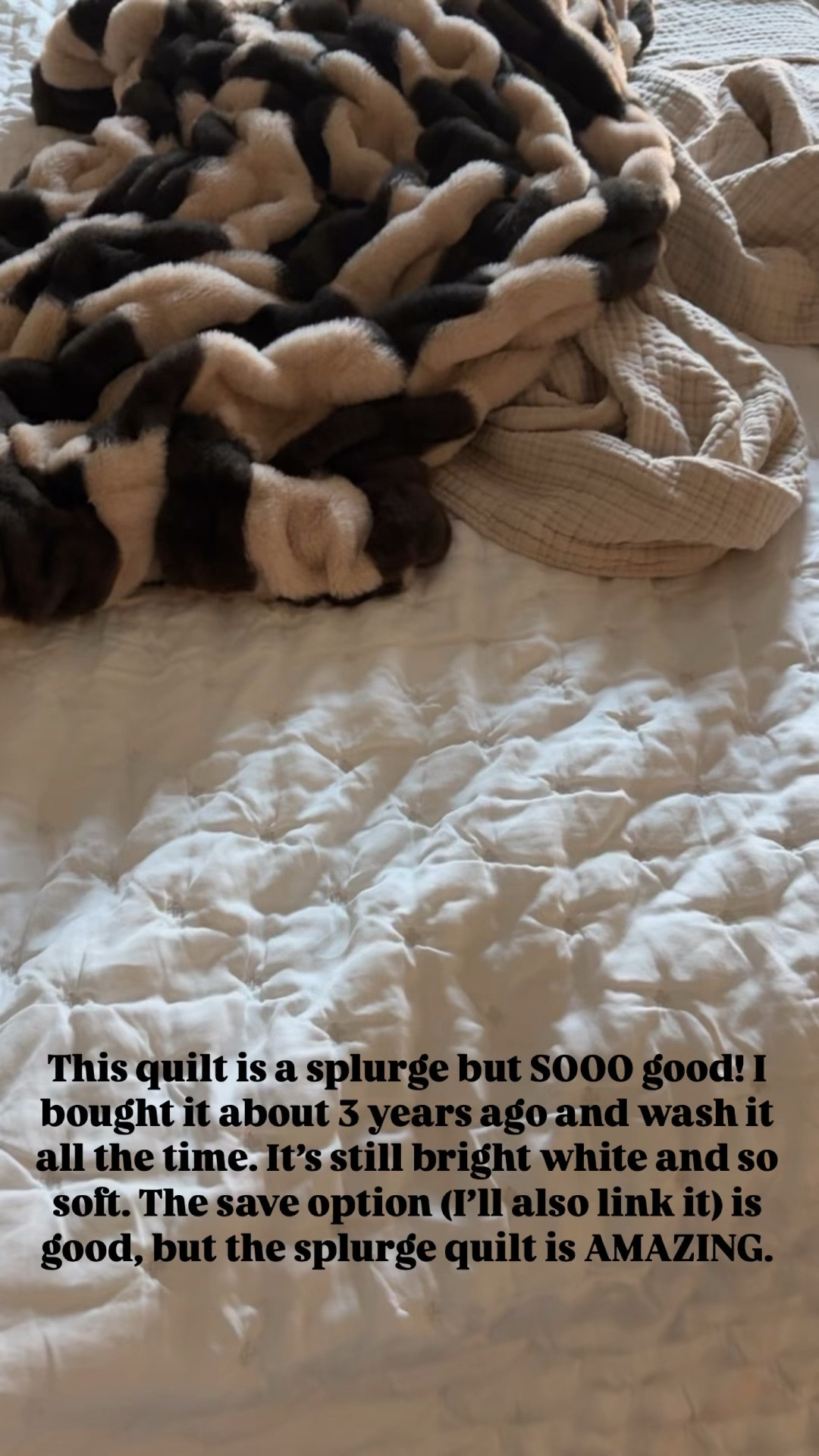 This quilt is worth every penny! It’s breathable, soft, washes well, and still looks new after almost 3 years! Use code SPOILEDHOME for 40% off the Lola throw blanket (this is the medium size). 

#LTKFamily #LTKHome