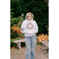 Eco Bohemian Cotton Hoodie With Dresden Plate Quilt Design | Etsy (US)