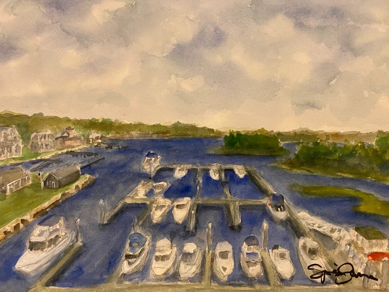 Custom Watercolor Boat Painting, Boat Portrait From Photo, Yacht Sailboat Fishing Vessel Hand Pai... | Etsy (US)