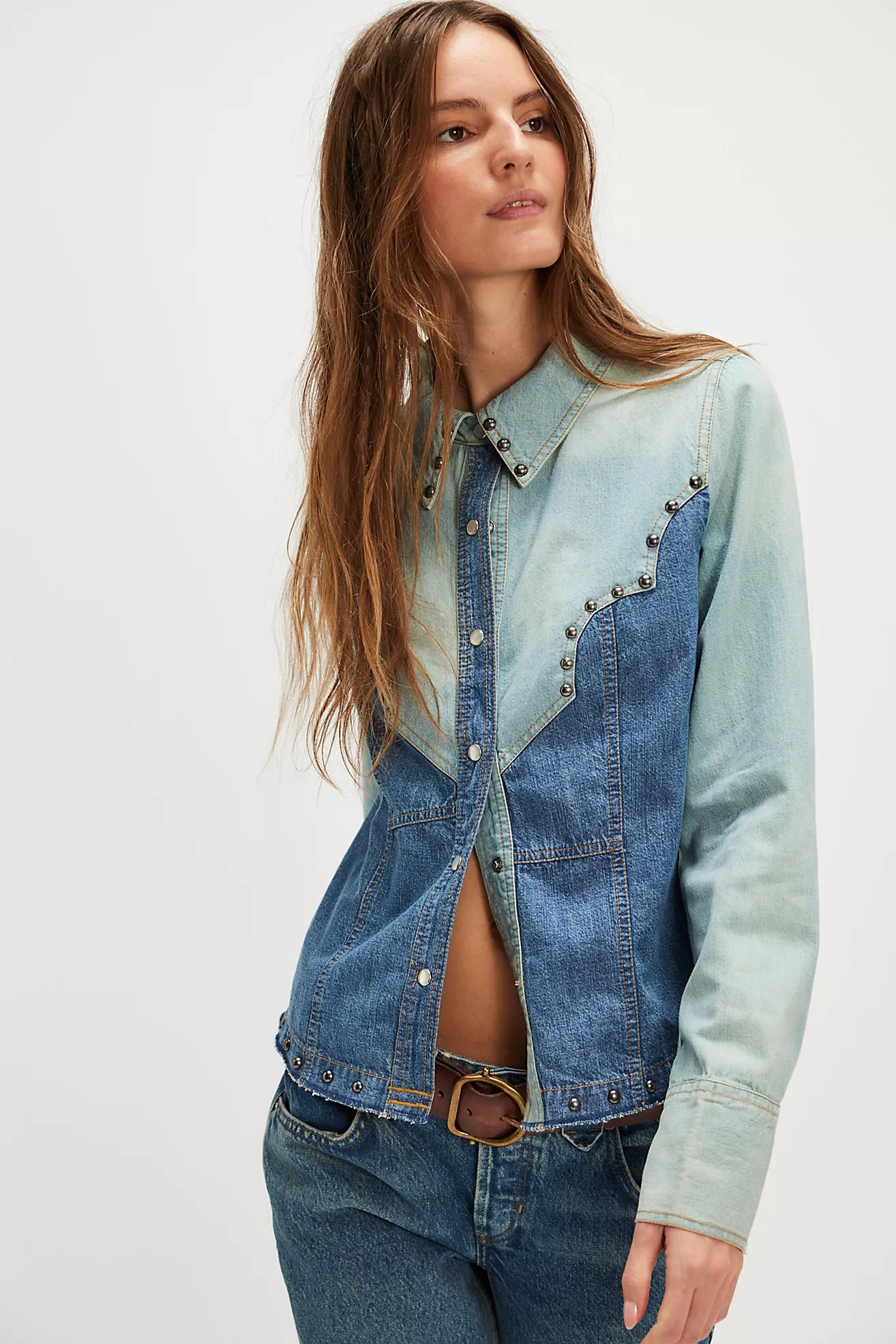 We The Free Dude Ranch Denim Shirt | Free People (Global - UK&FR Excluded)