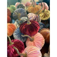 Large Velvet Fabric Pumpkins-Fabric Pumpkins-Fall Decor Pumpkins-Wedding Decor-Seasonal Decor-Thanks | Etsy (US)