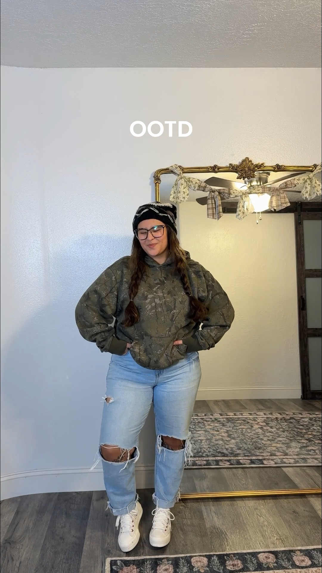 Cozy lil ootd ❤️ this sweater is out of stock I’m pretty sure so linking similar options. This is an older beanie too but tried my best to find similar ones. If I can’t link the exact thing and you’d prefer me to not link similar items please let me know for the future :) 

#LTKMidsize #LTKPetite #LTKootd