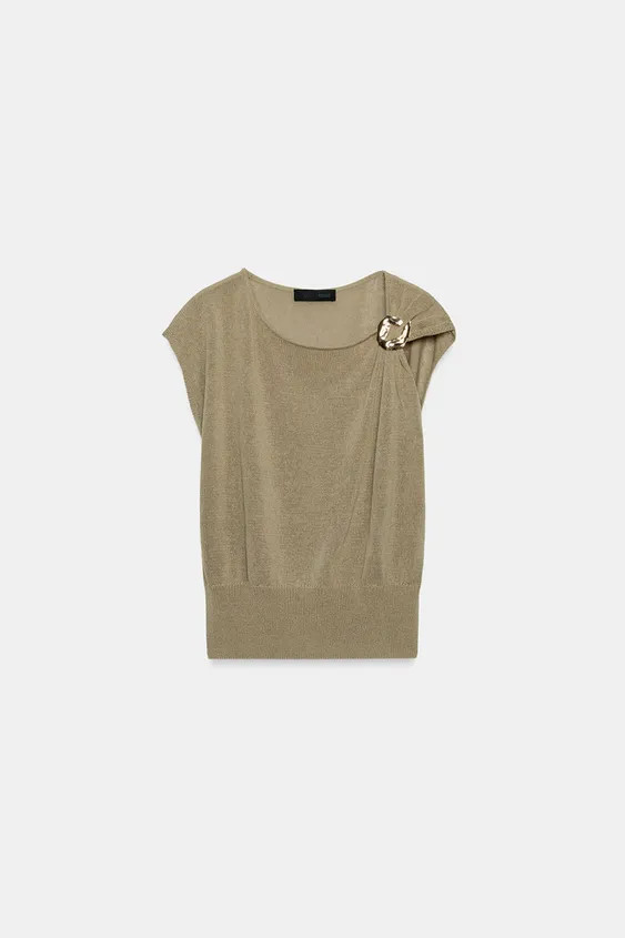 STRICKTOP MIT BESATZ | Zara DE