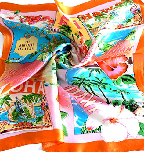 Howaii 100% Charmeuse Silk Scarf Bandana Headband By Silksalon Hot A1076 | Amazon (US)