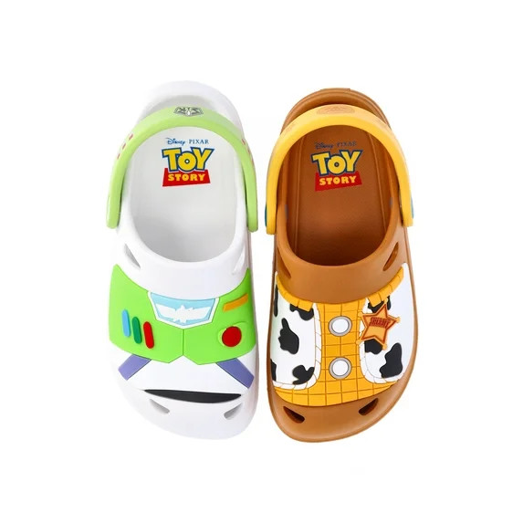Toy Story Toddler Boys Woody Buzz Lightyear Clog Sandals | Walmart (US)