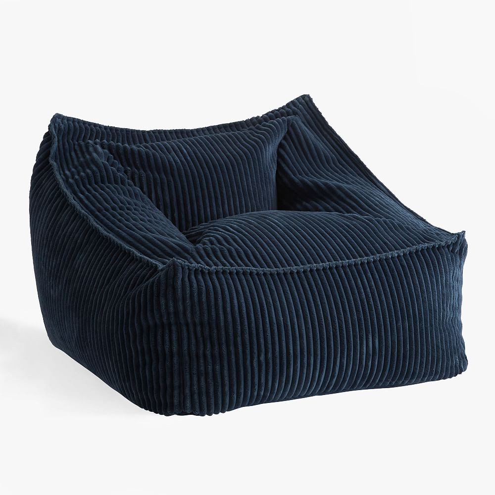 Chamois Midnight Blue Modern Lounger | Pottery Barn Teen