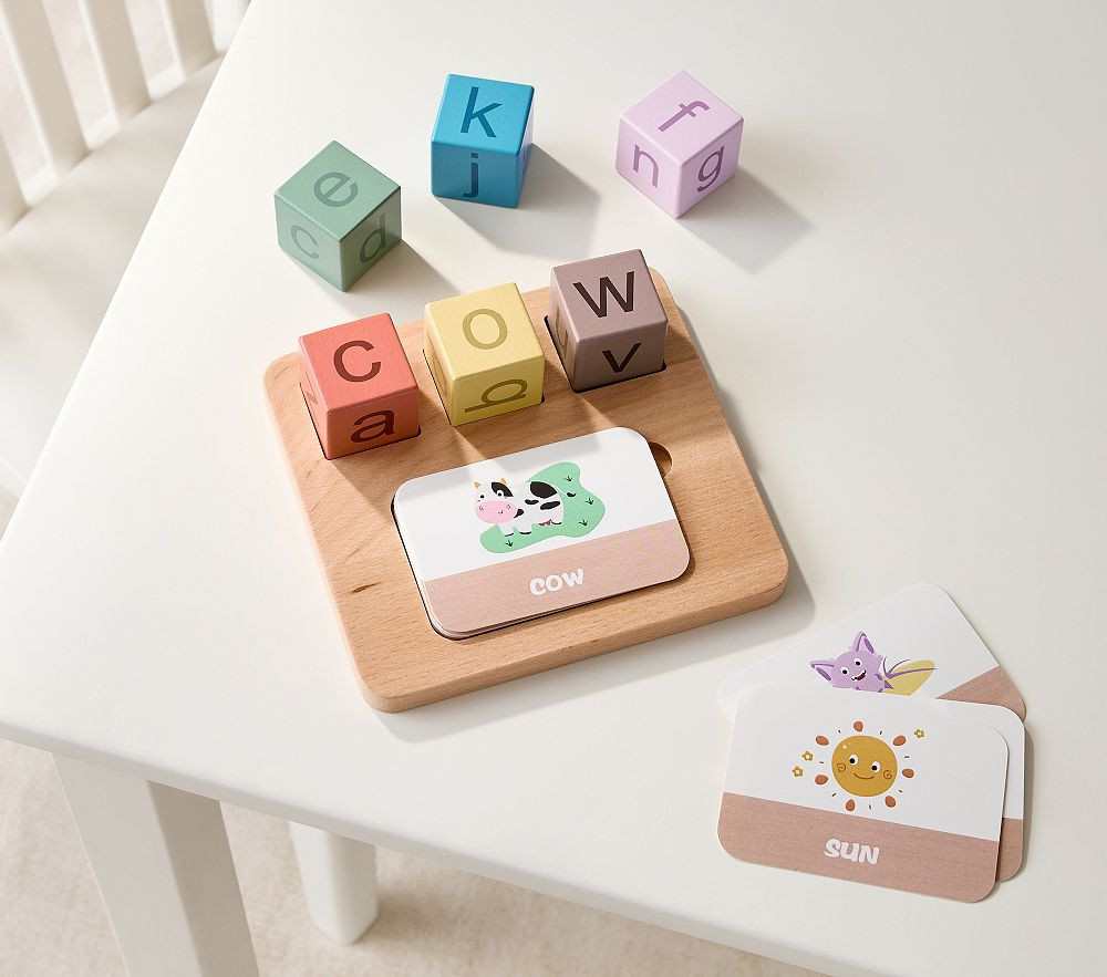 Learn To Toys: Spelling Toy with Blocks | Pottery Barn Kids