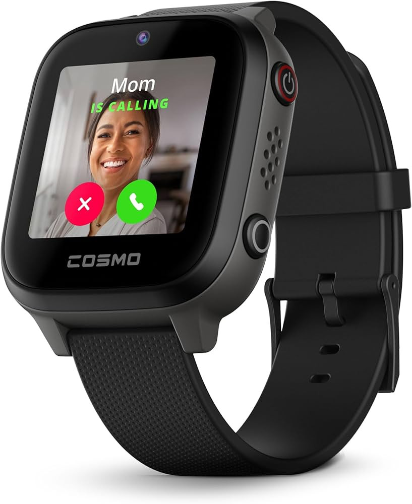 JrTrack 4 Kids Smart Watch by Cosmo | Phone Watch & GPS Tracker | Enhanced Parental Controls | Ca... | Amazon (US)