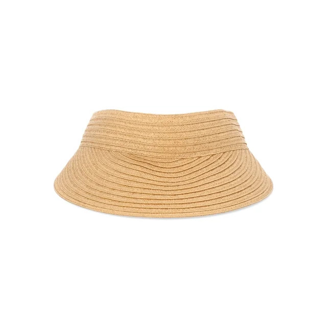 Time and Tru Women’s Flat Visor, Dark Natural, One Size Fits Most | Walmart (US)