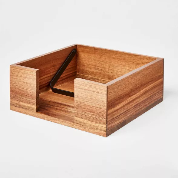 Wood Napkin Holder Black - Threshold™ | Target