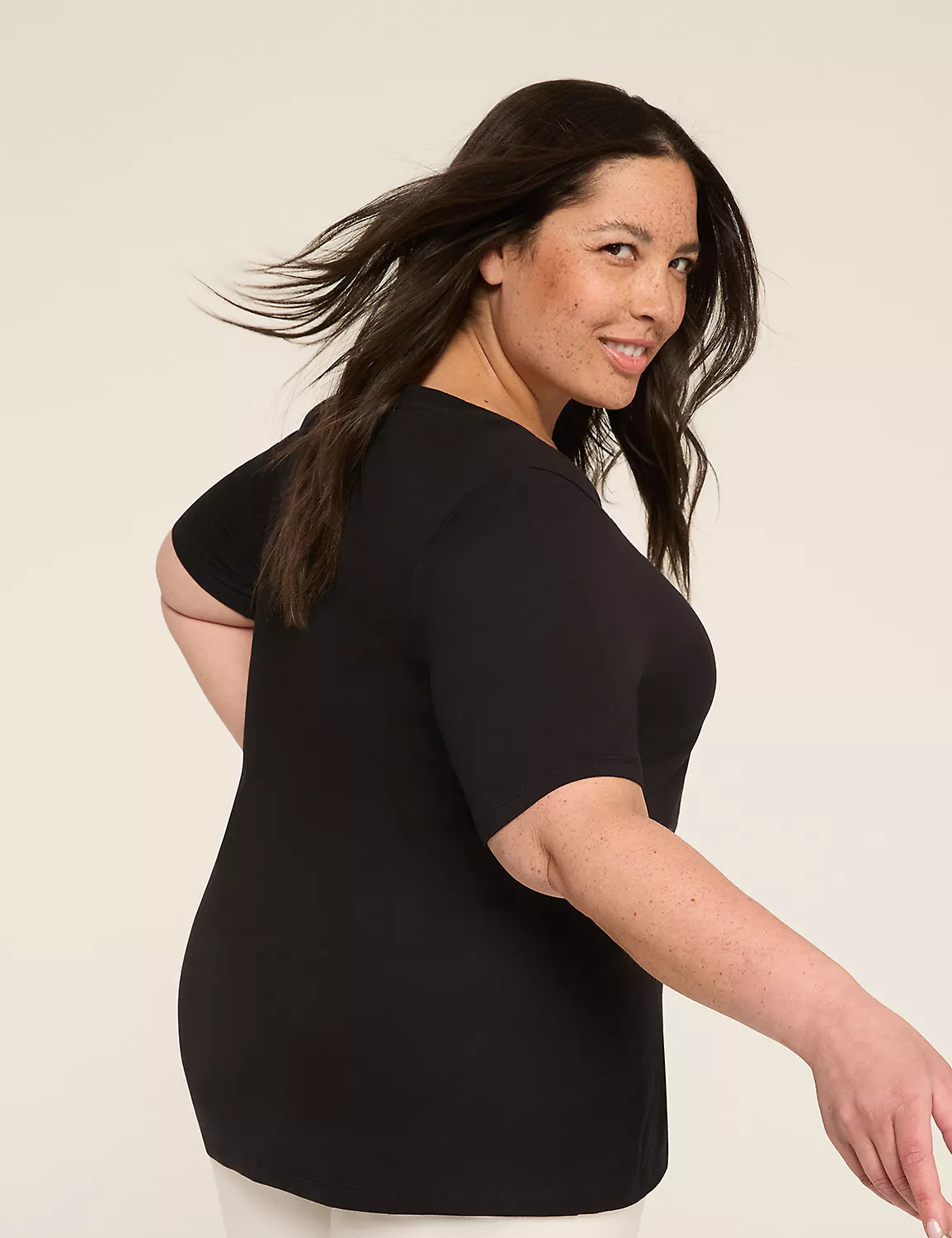 Perfect Sleeve V-Neck Tee | Lane Bryant (US)